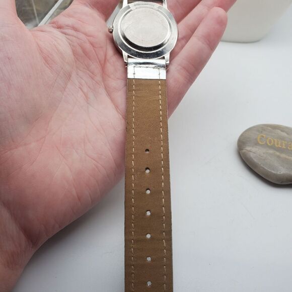 New years eve Christmas party penguin glitter silver watch needs batteries
